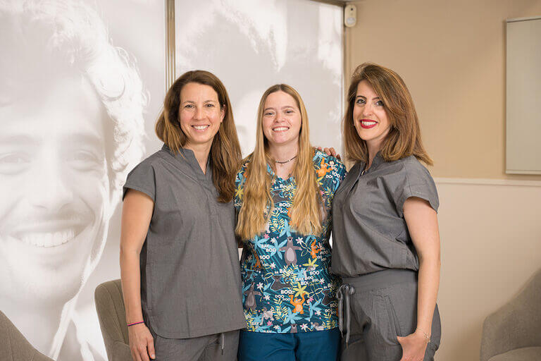 Berta Monfort, Elena Cadafalch y Jessica Barrios