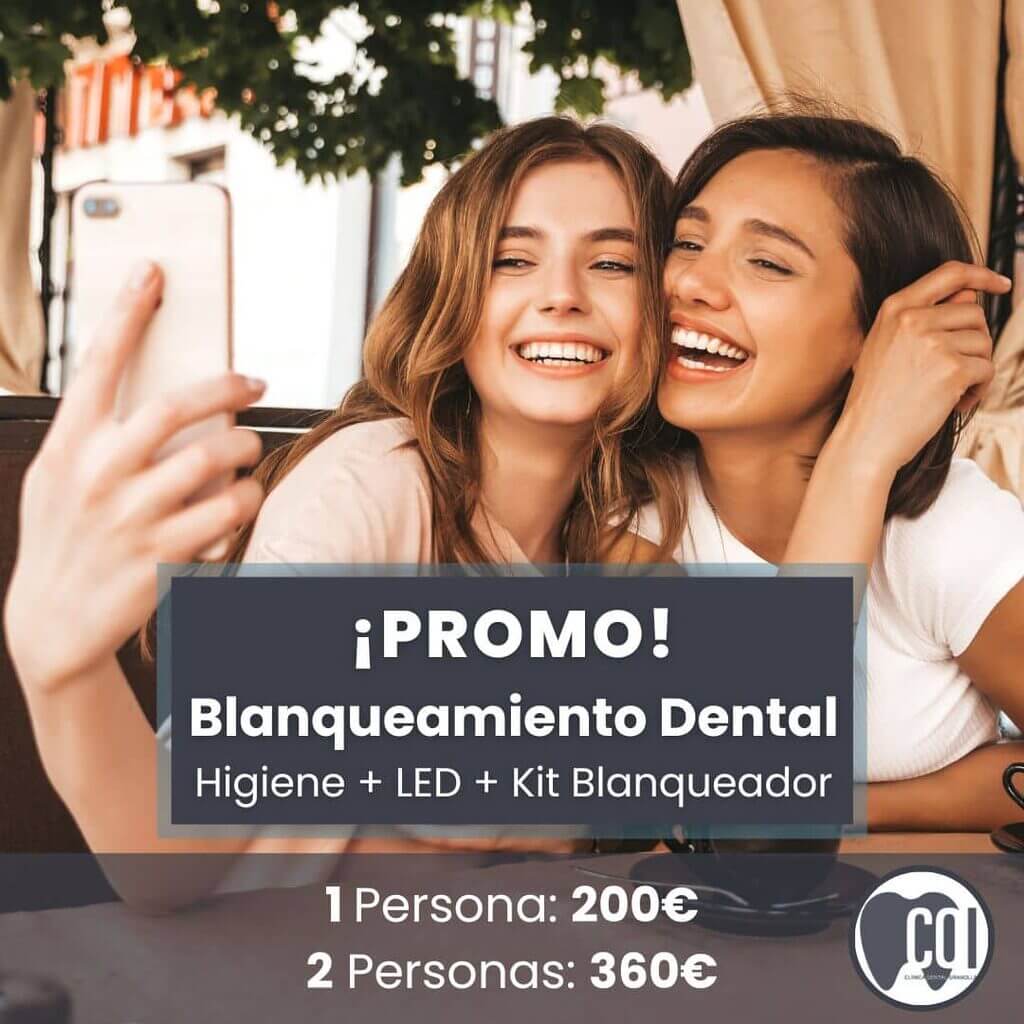 Promoción de blanqueamiento dental en COI en Granollers